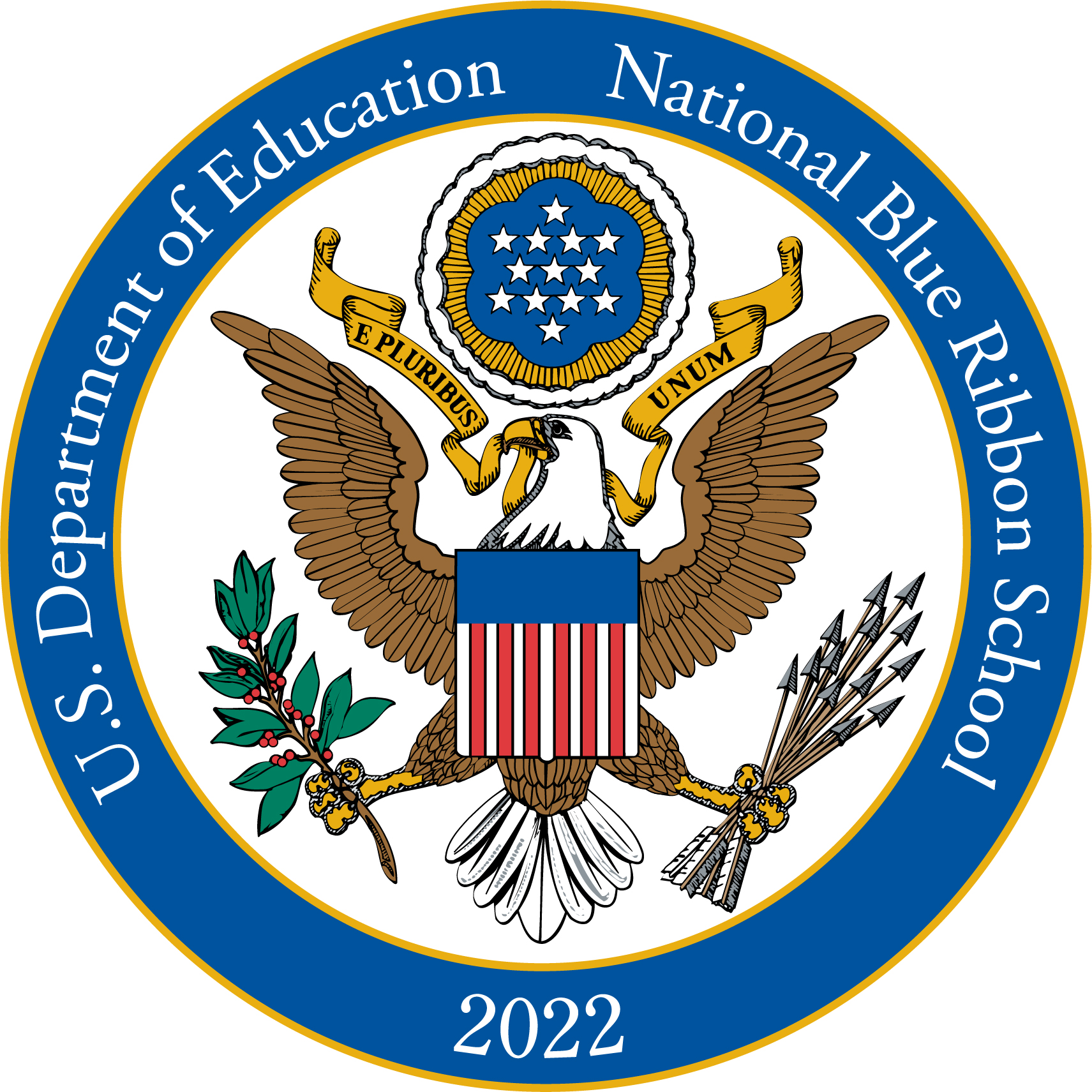 National Blue Ribbon Schools Program Logo - Frank Defino Central Elementary